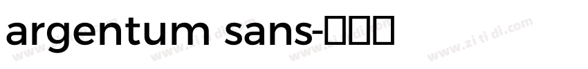 argentum sans字体转换